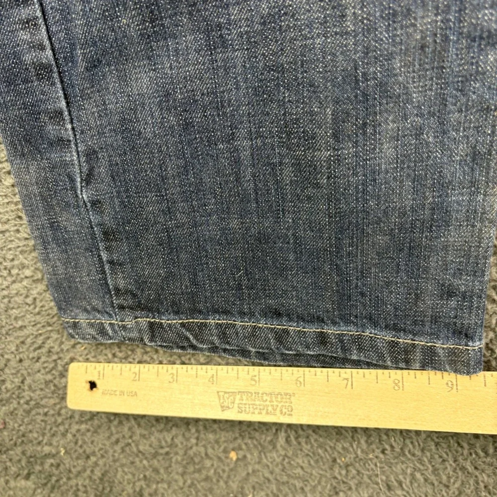 Michael Brandon Mens Straight Leg Blue Denim Jeans 100% Cotton 36x30‎ PJ 1110252